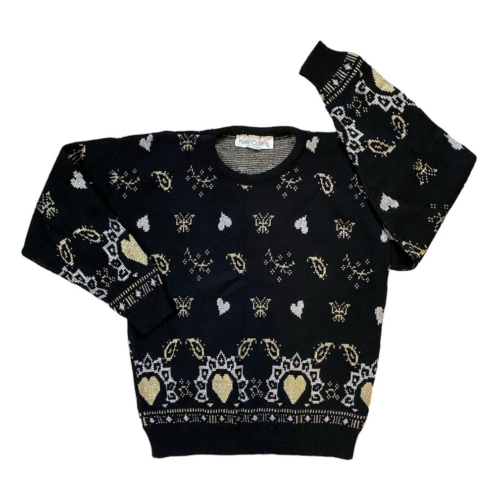 Vintage Kate Collin’s Valentine Heart Sweater